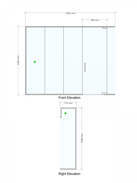 Signs Express (Norwich, Norfolk): Glass Office Interior Corner Room With Notching