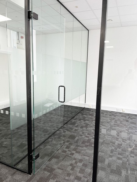 South Of England Investments (Liverpool, Merseyside): Glass Office Partitioning to Create Two Offices