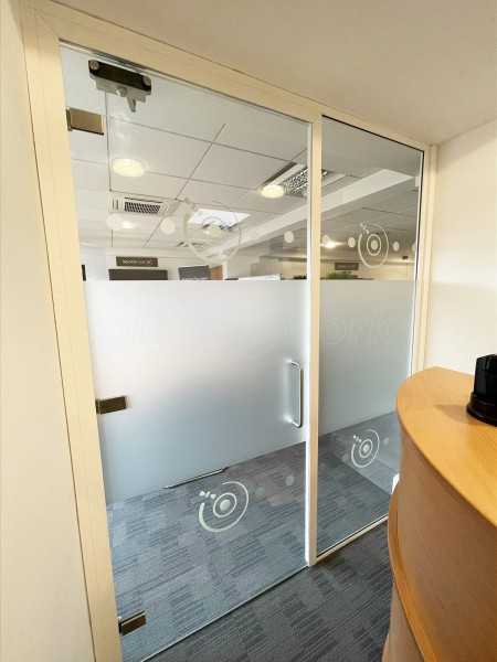 Space Aye (Glasgow, Scotland): Office Interior Glass Door and Side Panel