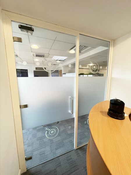Space Aye (Glasgow, Scotland): Office Interior Glass Door and Side Panel