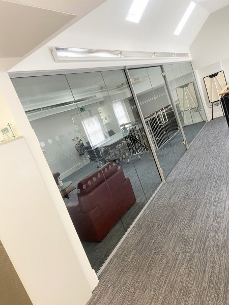 Syntax Integration (Marylebone, London): Glass Partition With Double Doors