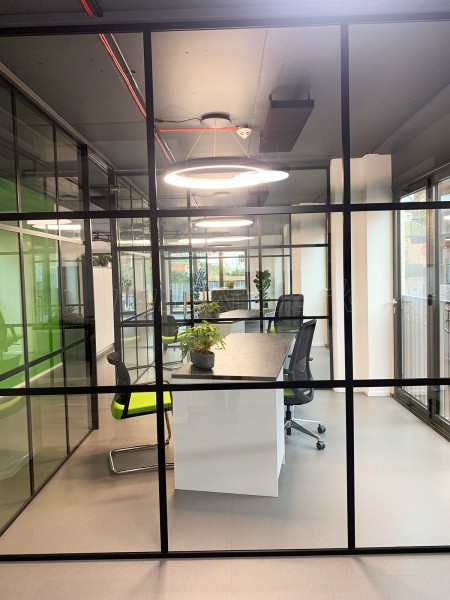 The Finance Hub (Tunbridge Wells, Kent): T-Bar Black Framed Glass Office Pods