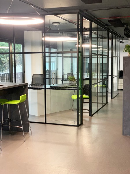 The Finance Hub (Tunbridge Wells, Kent): T-Bar Black Framed Glass Office Pods