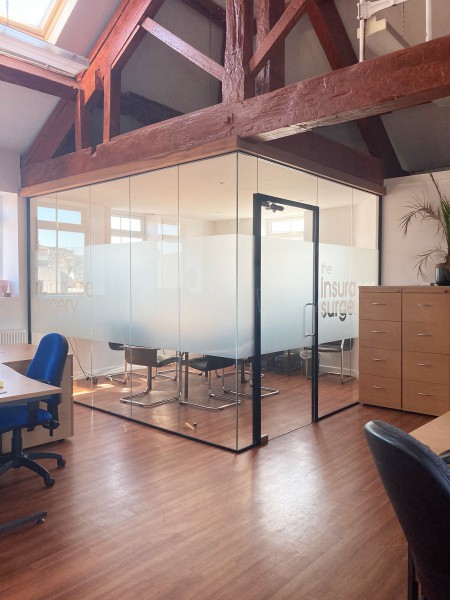 The Insurance Surgery (Macclesfield, Cheshire): Glass Corner Office