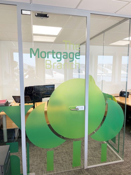 The Mortgage Branch (Cheltenham, Gloucestershire): Glass Corner Office Pod With Soundproofed Laminated Glazing