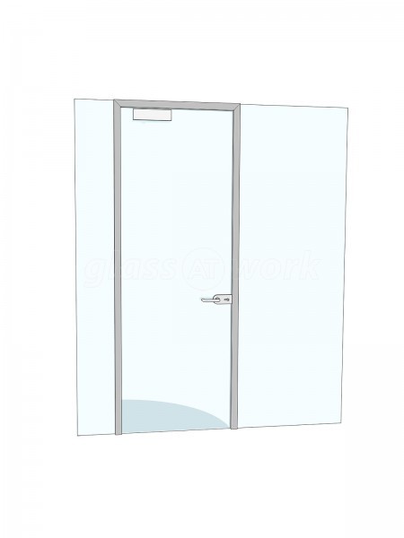 Urm Group (Knottingley, West Yorkshire): Glass Office Partitions With Logo Window Film