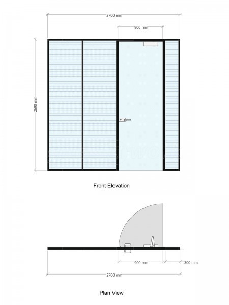Virtue Ltd (Market Drayton, Shropshire): Double Glazed Glass Office Partitions With Blinds