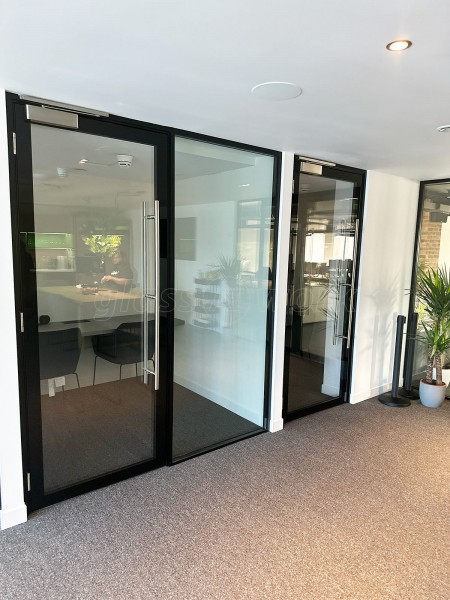 Welwyn Homes Ltd (Stevenage, Hertfordshire): Double Glazed Glass Office Partitions and Doors