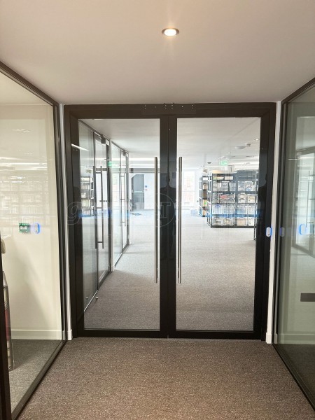 Welwyn Homes Ltd (Stevenage, Hertfordshire): Double Glazed Glass Office Partitions and Doors