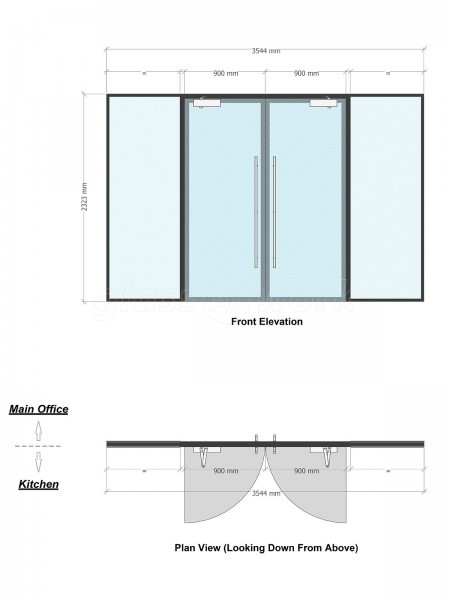 Welwyn Homes Ltd (Stevenage, Hertfordshire): Double Glazed Glass Office Partitions and Doors