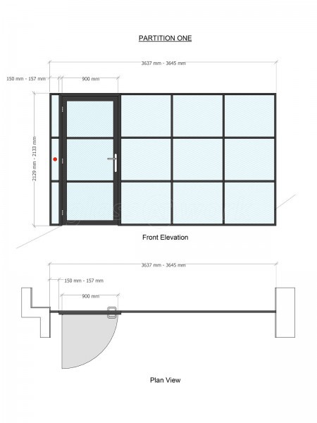 Domestic Project (Winchester, Hampshire): T-Bar Black Framed Glass Wall and Door