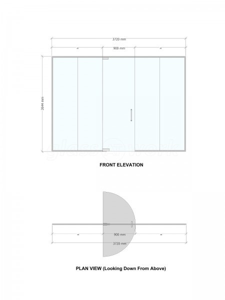 Wordcomm (Kingston upon Thames, Surrey): Frameless Glass Office Partition