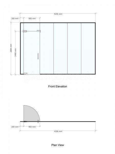 Your Cargo Contact (Colchester, Essex): Frameless Glass Office Partitioning