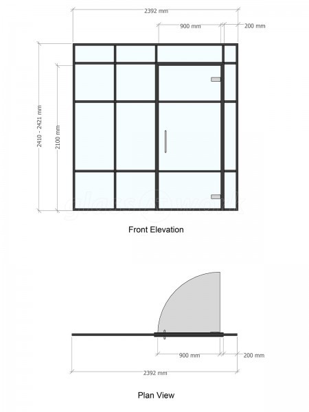 Domestic Project (Middleton, Manchester): T-Bar Art-Deco Style Interior Glazing