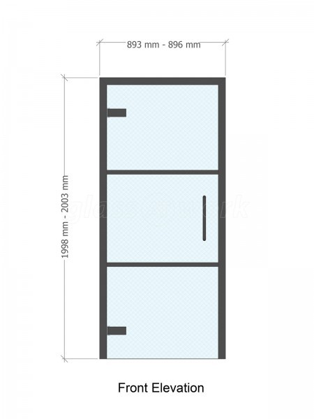 Domestic Project (Addlestone, Surrey): Industrial-Style T-Bar Glass Door and T-Bar Glass Panel