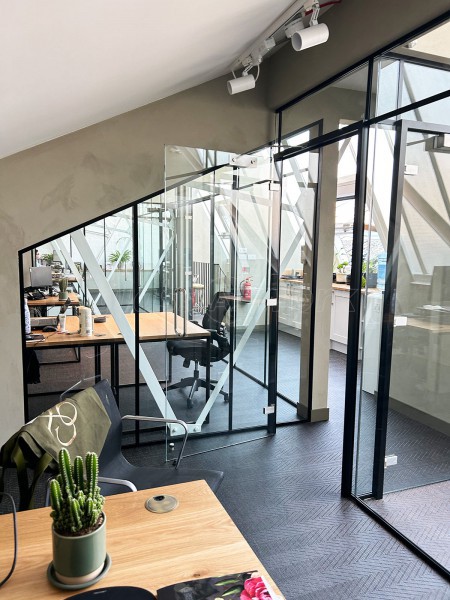 Cox Workshops (Tottenham, London): Paneled Acoustic Glass Office Partition Fitout
