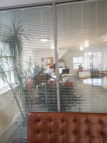 S J Kilshaw Partners Ltd (Cambridge, Cambridgeshire): Double Glazed Glass Partition Wall With Integral Blinds