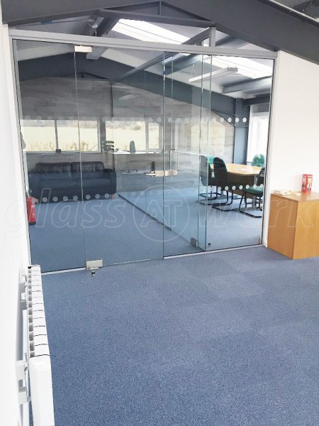 Hamlet Homes (Chichester, West Sussex): Frameless Glazed Walls With A Transom Bar At The Ceiling