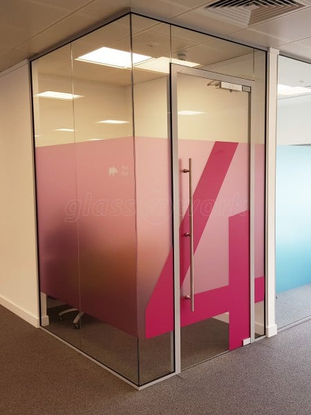 Twogether Creative Ltd (Marlow, Buckinghamshire): Large Glass Office Partitioning Fitout