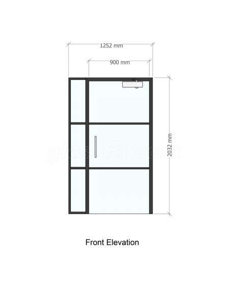 Domestic Project (Seaford, East Sussex): T-Bar Aluminium Black Framed Glass Doors