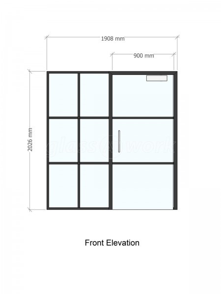 Domestic Project (Seaford, East Sussex): T-Bar Aluminium Black Framed Glass Doors