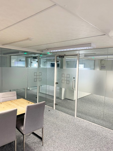 The Hill Group (Hounslow, London): Commercial Glass Office Partitions With White Frame