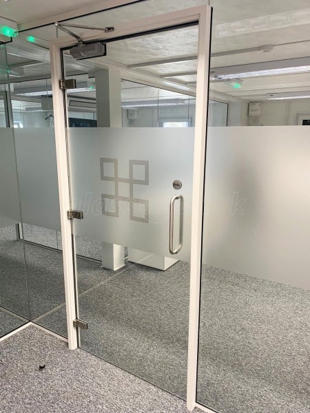 The Hill Group (Hounslow, London): Commercial Glass Office Partitions With White Frame