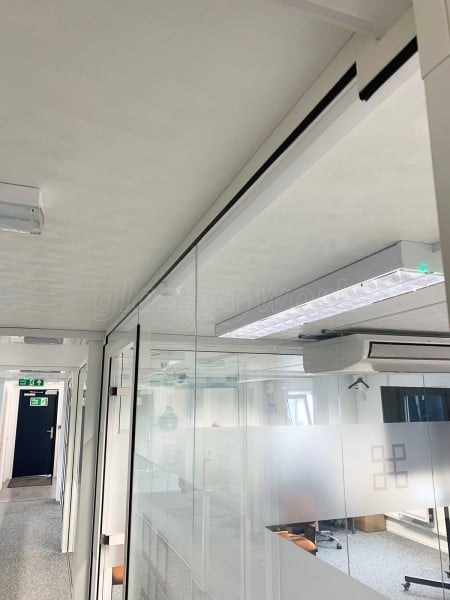 The Hill Group (Hounslow, London): Commercial Glass Office Partitions With White Frame