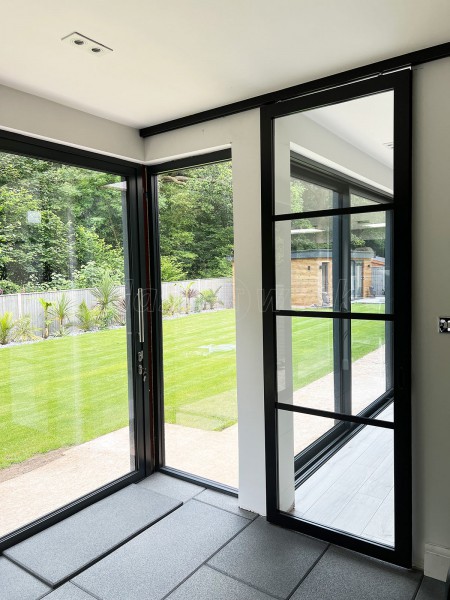 Domestic Project (Eastleigh, Hampshire): T-Bar Framed Glass Sliding Door