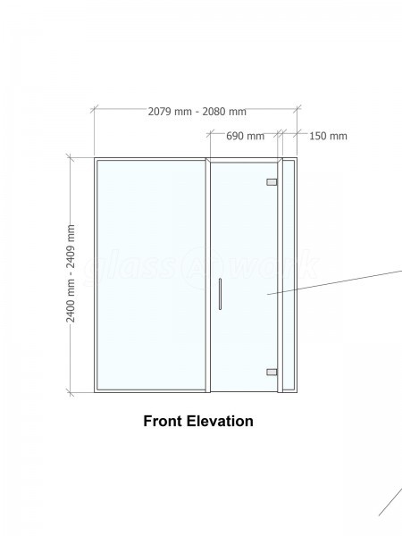Domestic Project (Halifax, West Yorkshire): Internal Glass Screen With Door