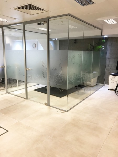 Ayima Ltd (Barbican, London): Office Partitions For A Glass Meeting Room