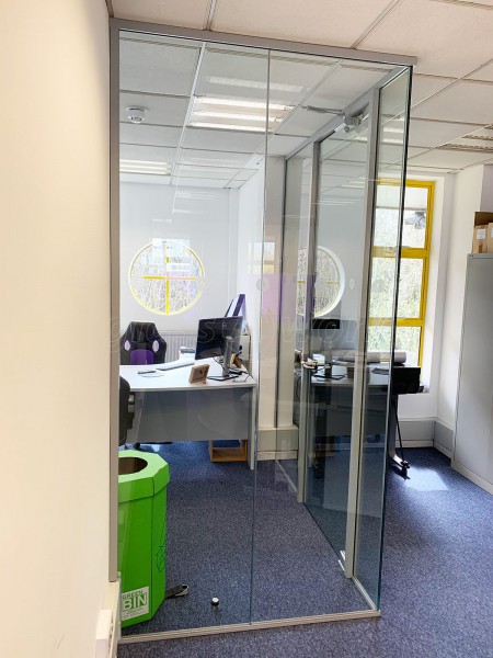 Platinum Fire Solutions Ltd (Farnborough, Hampshire): Acoustic Glass Office Pod And Glazed Screen