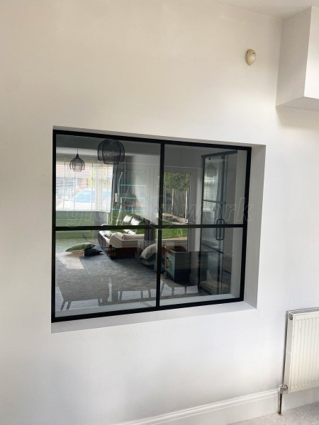 Domestic Project (Doncaster, South Yorkshire): T-Bar Glass Internal Window and Sliding Double Doors