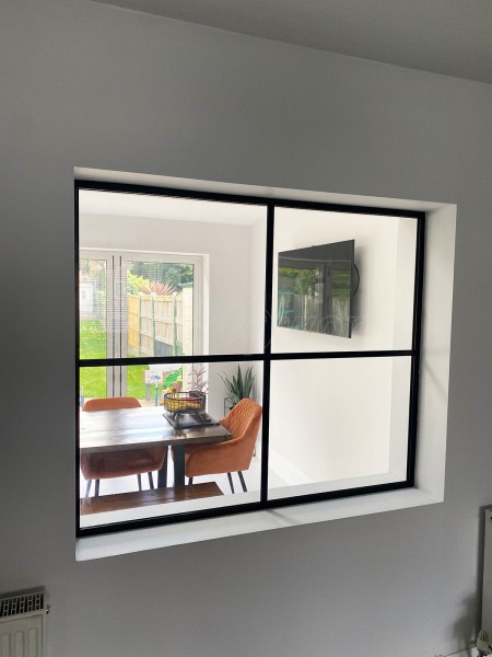 Domestic Project (Doncaster, South Yorkshire): T-Bar Glass Internal Window and Sliding Double Doors