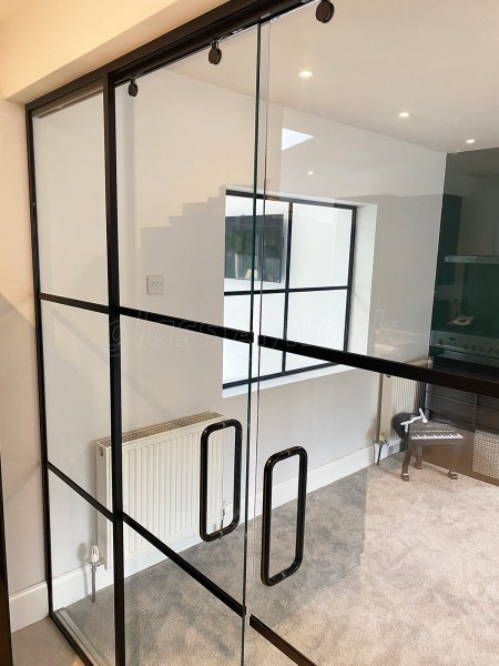 Domestic Project (Doncaster, South Yorkshire): T-Bar Glass Internal Window and Sliding Double Doors