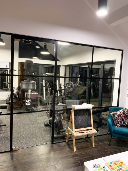 Domestic Project (Harrogate, North Yorkshire): Acoustic Glass Industrial-Style Glazing With Black Frame