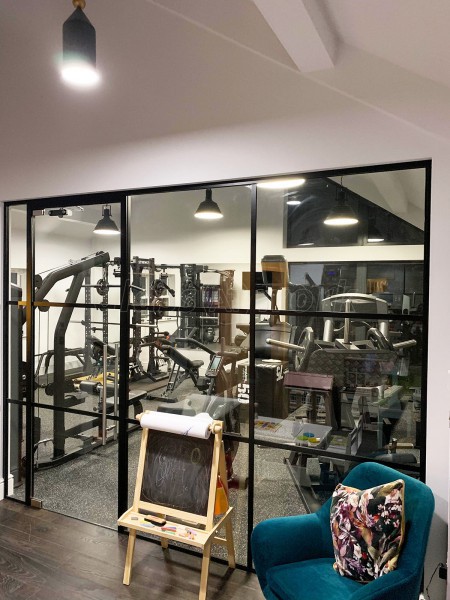 Domestic Project (Harrogate, North Yorkshire): Acoustic Glass Industrial-Style Glazing With Black Frame