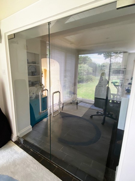 Domestic Project (Towcester, Northamptonshire): Frameless Glass Double Doors
