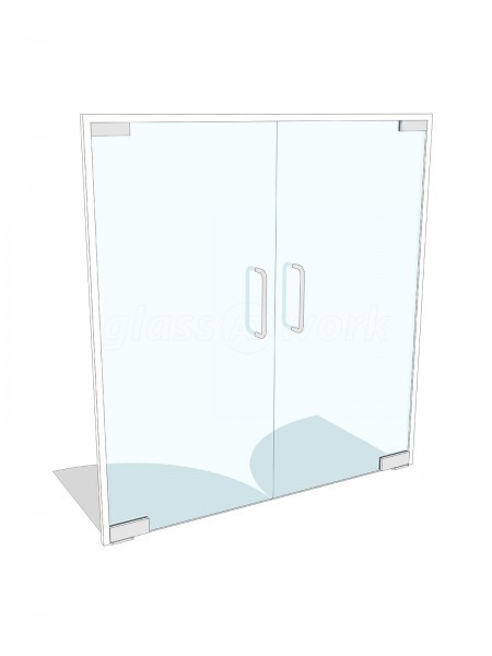 Domestic Project (Towcester, Northamptonshire): Frameless Glass Double Doors
