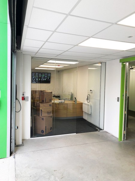 Storage Future (Chertsey, Surrey): Toughened Glass Office Wall and Door