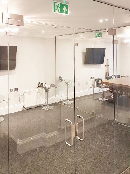 Magna Timber Works (Norwich, Norfolk): Office Glass Double Doors For A Room With High Ceiling