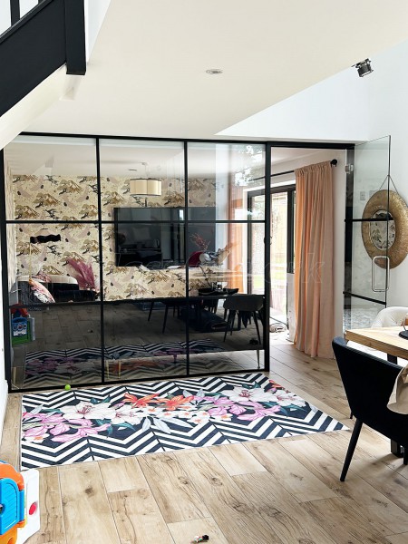 Domestic Project (Newcastle-under-Lyme, Staffordshire): Interior T-Bar Banded Glazing