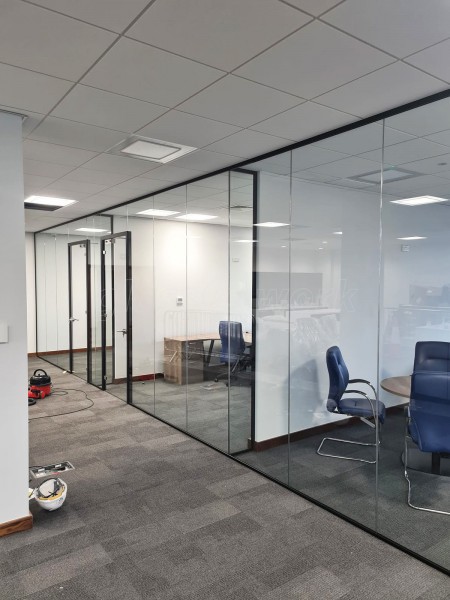 Virtue Decorating Ltd (Banbury, Oxfordshire): Commercial Glass Office Installation With Acoustic Glazing