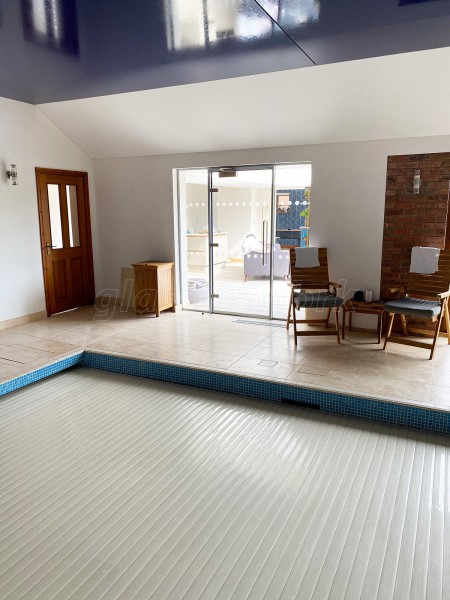 Residential Project (Preston, Lancashire): Toughened Glass Wall and Glazed Door With Satin Stainless Steel Pull Handles