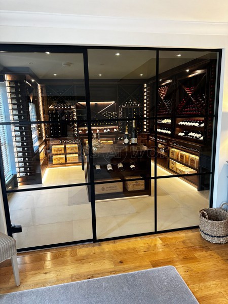 Wine Room (Beverley, East Riding of Yorkshire): T-Bar Wine Room Glass Partition and Door