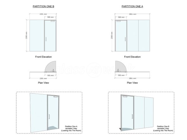 Big Style Fashions (Ellesmere Port, Cheshire): Glazed Frameless Glass Office Cubicles