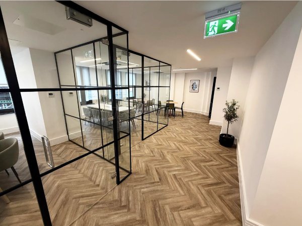Core Refurb Group (Soho, London): T-Bar Aluminium Framed Glass Walls and Doors
