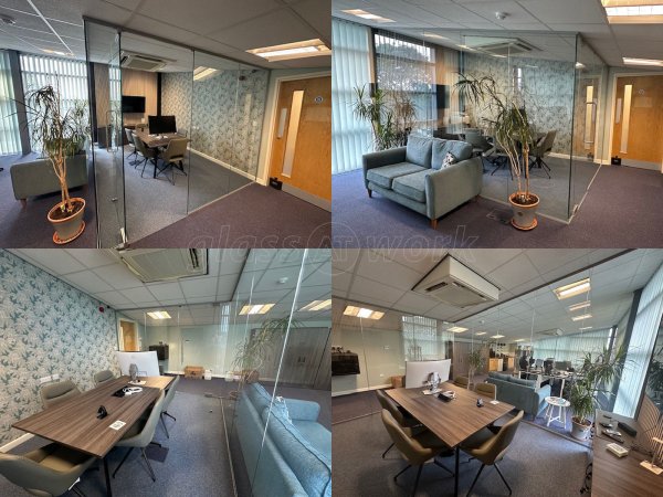 Dr Weigert (Shrewsbury, Shropshire): Frameless Glass Corner Office