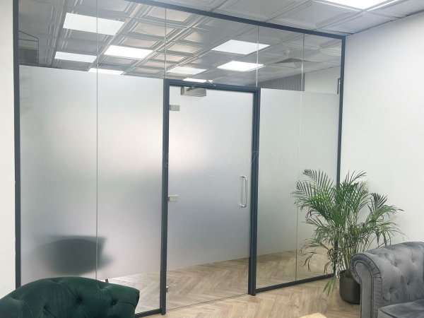 Fairview Financial Management (Rayleigh, Essex): Reception Acoustic Glass Office Partition