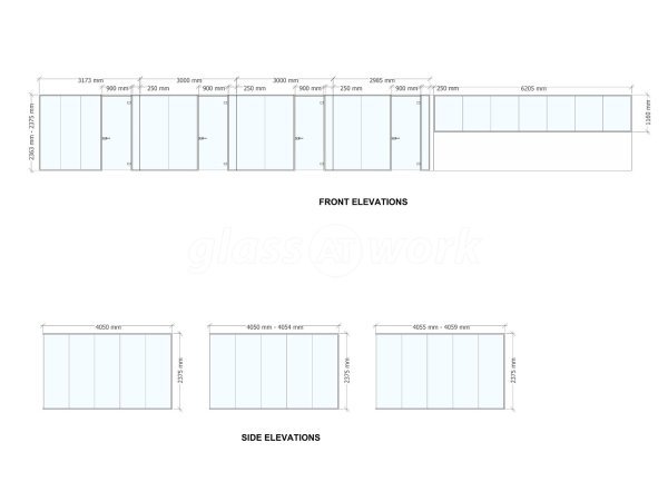 HB Sensors (Bognor Regis, West Sussex): Multiple Glass Partition Offices